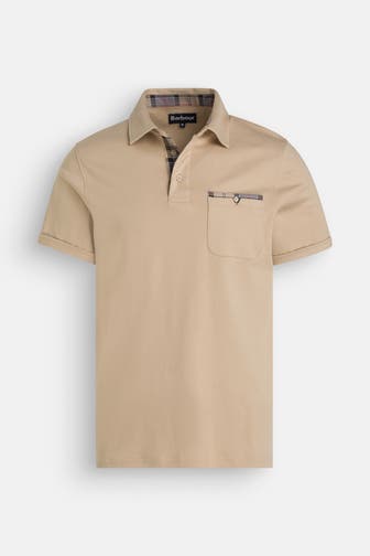 BARBOUR Polo-Shirt hellbraun