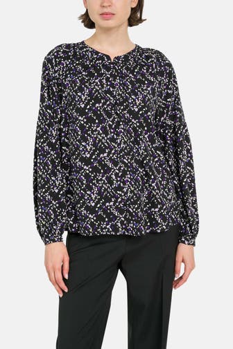 COMMA, Casual-Bluse gemustert