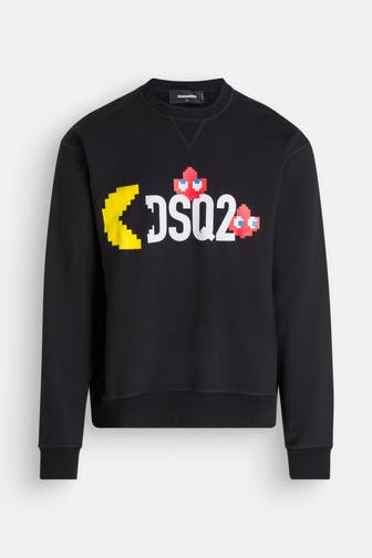 DSQUARED2 Sweatshirt 'Pac-Man' schwarz
