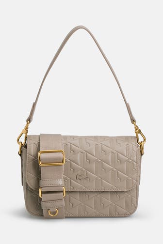 LACOSTE Schultertasche beige