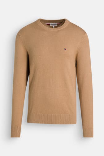TOMMY HILFIGER Strickpullover hellbraun