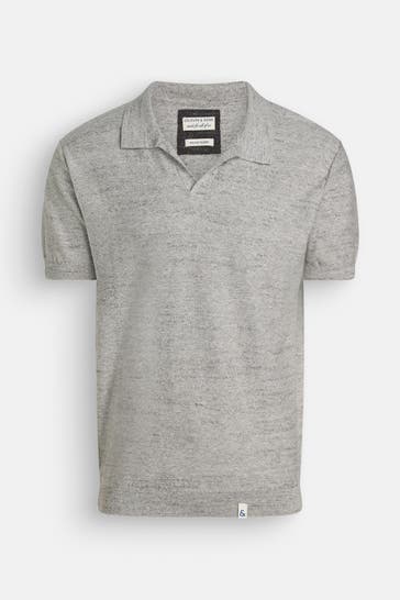 COLOURS & SONS Polo-Shirt hellgrau
