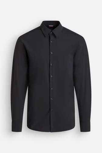 HECHTER Paris Business-Hemd schwarz Slim Fit