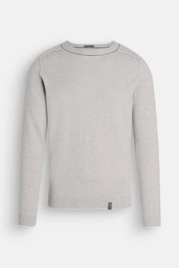 COLOURS & SONS Wollmix-Pullover hellgrau