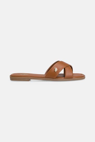 U.S. POLO ASSN. Slides braun