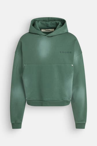 ROUGH. Hoodie smaragdgrün