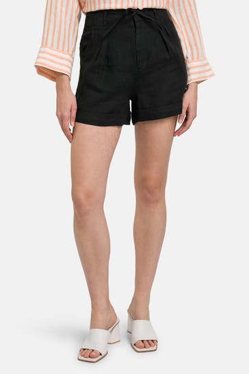 SCOTCH & SODA Leinen-Shorts schwarz