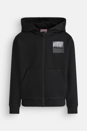 HUGO Sweatjacke schwarz