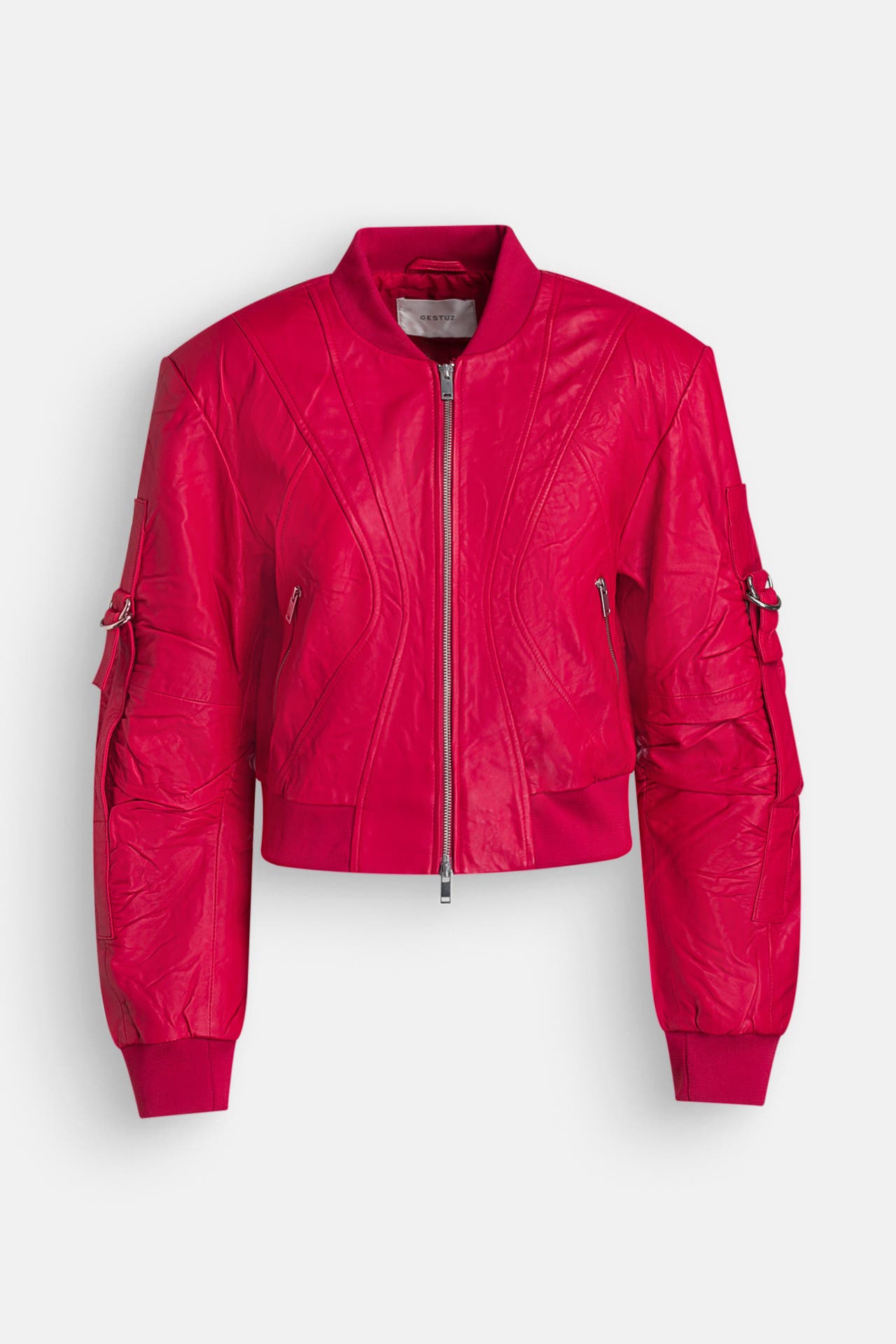 GESTUZ Leder-Blouson rot, Bild 1