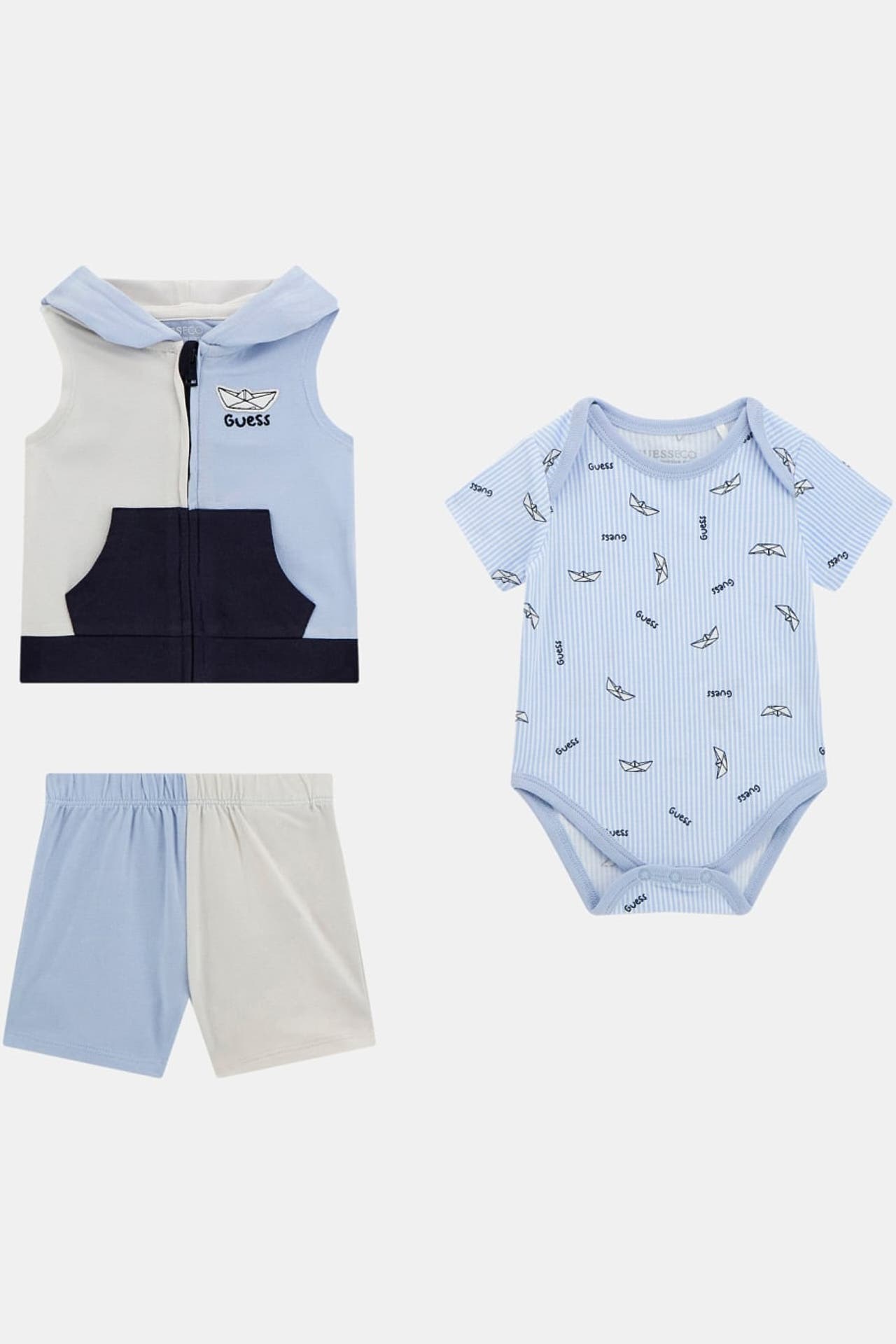 GUESS Set: Body, Shorts und Weste, Bild 1