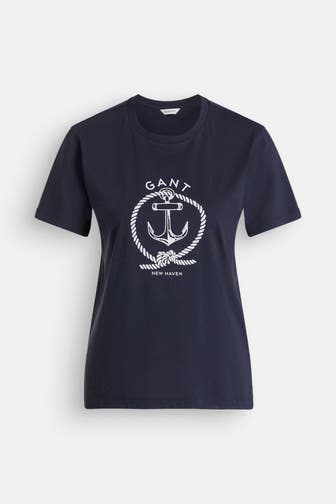 GANT T-Shirt dunkelblau