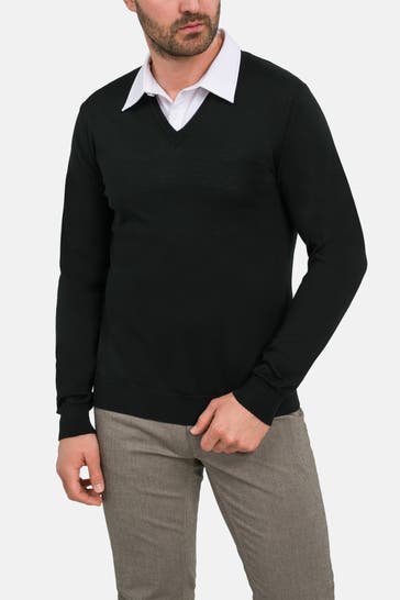 DANIELE FIESOLI Wollpullover schwarz
