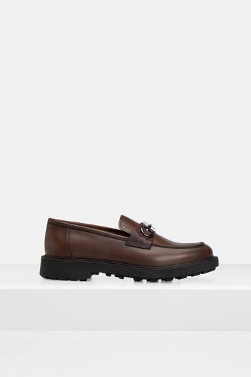 FERRAGAMO Loafer 'Galles' dunkelbraun