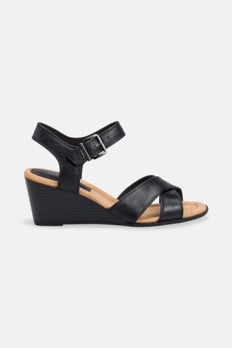 CLARKS Wedges 'Emmalae Iris' schwarz
