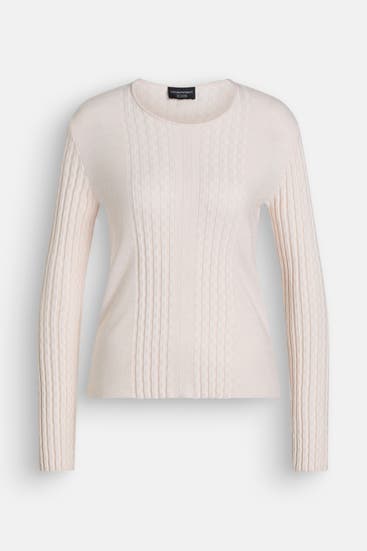 EMPORIO ARMANI - Wollmix-Pullover creme