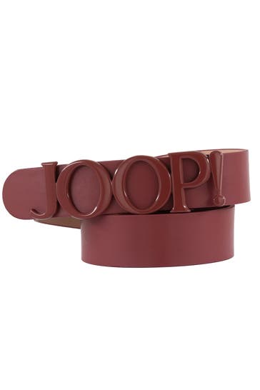 JOOP! Ledergürtel rotbraun