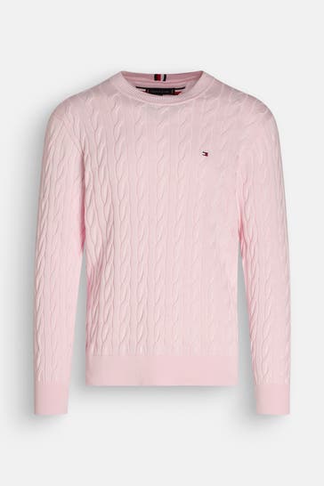 TOMMY HILFIGER Strickpullover rosa