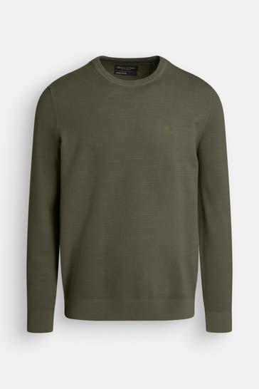 MARC O'POLO DENIM Strickpullover tannengrün