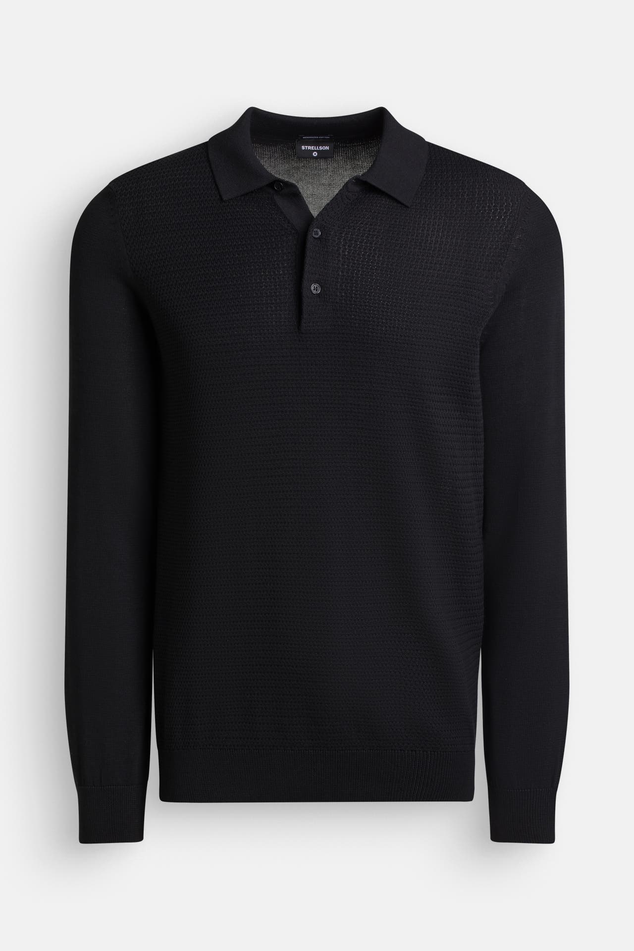 STRELLSON Langarm-Polo schwarz, Bild 1