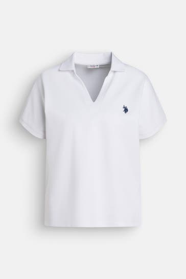 U.S. POLO ASSN. Polo-Shirt 'Layla' weiß