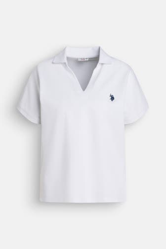 U.S. POLO ASSN. Polo-Shirt 'Layla' weiß