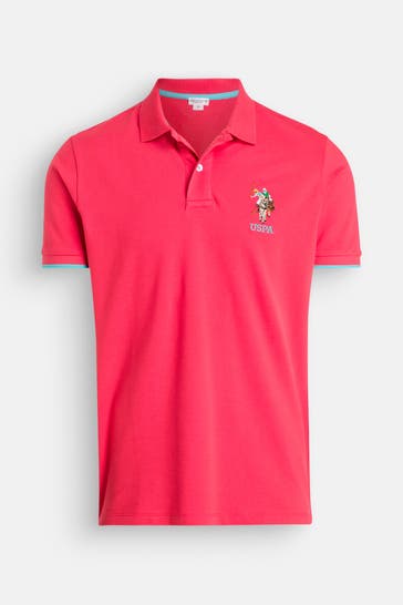 U.S. POLO ASSN. Polo-Shirt koralle