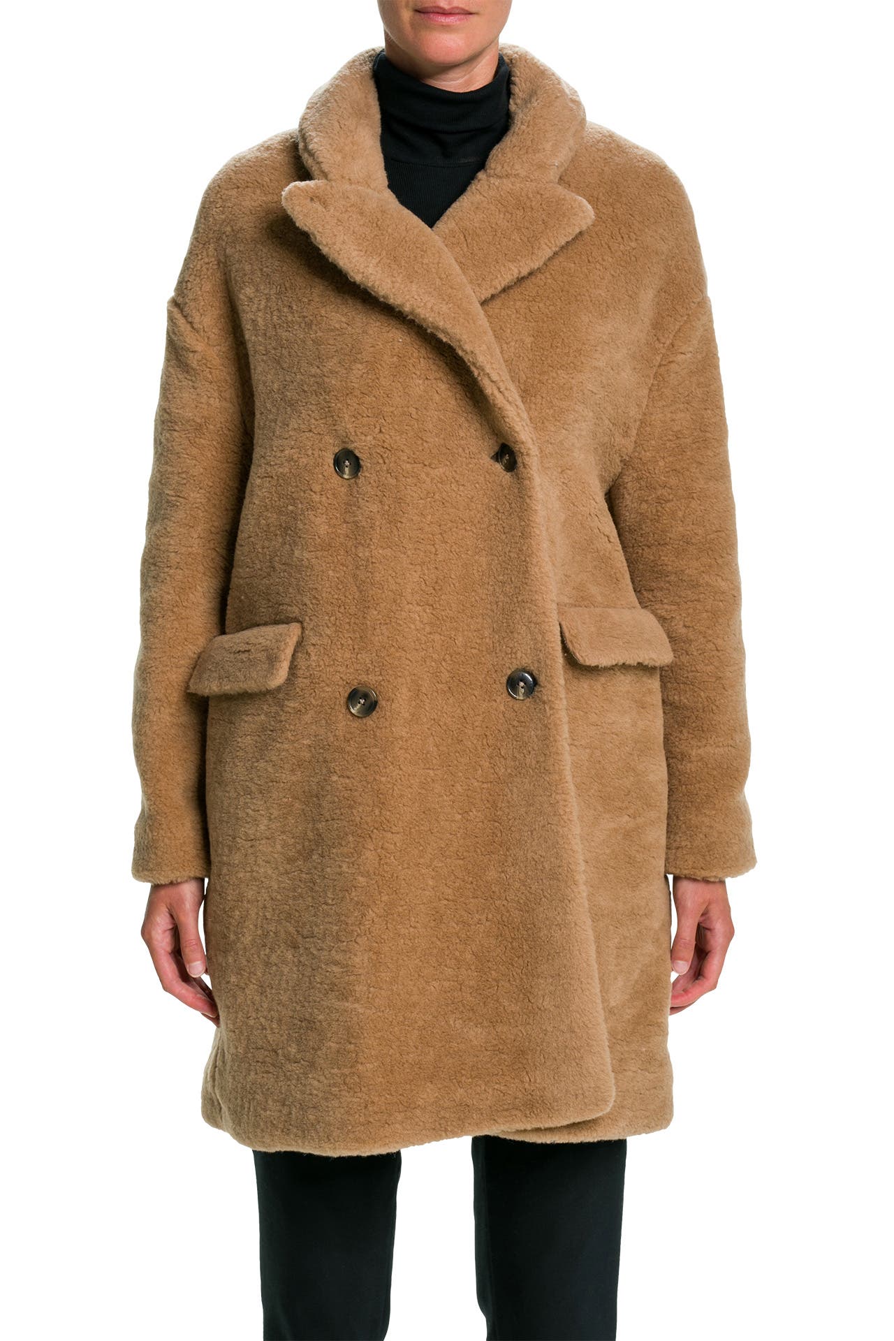CLOSED Fellmantel 'Herby' camel » günstig online kaufen | Outletcity