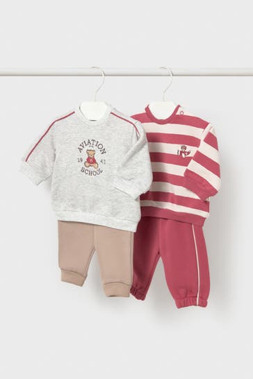 MAYORAL Set: zwei Sweatshirts und zwei Sweatpants