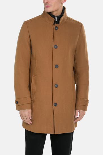 FYNCH-HATTON Wollmixmantel cognac