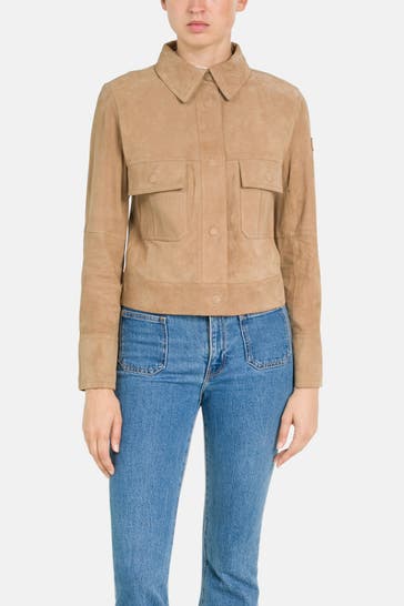 PEUTEREY Lederjacke 'Era' beige