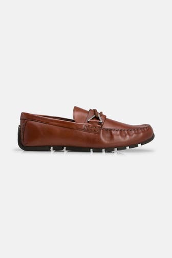 CLARKS Loafer 'Oswick Trim' rotbraun