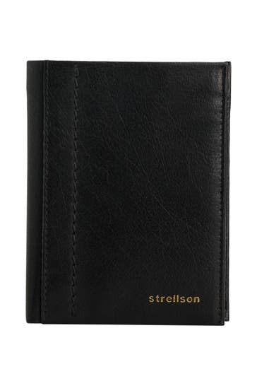 STRELLSON Ledergeldbörse 'Remy' schwarz