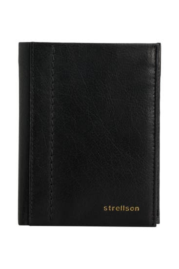 STRELLSON - Ledergeldbörse 'Remy' schwarz