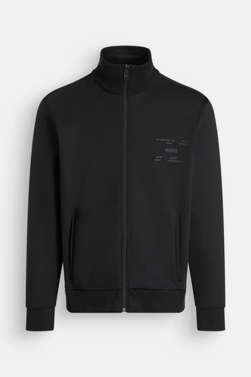 BOSS GREEN Sweatjacke 'Skaz' schwarz