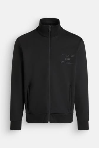 BOSS GREEN Sweatjacke 'Skaz' schwarz