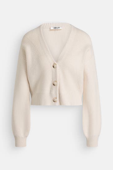 DIANE VON FURSTENBERG Strickjacke 'Leslie' creme