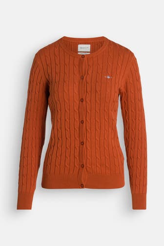GANT Strickjacke rostrot