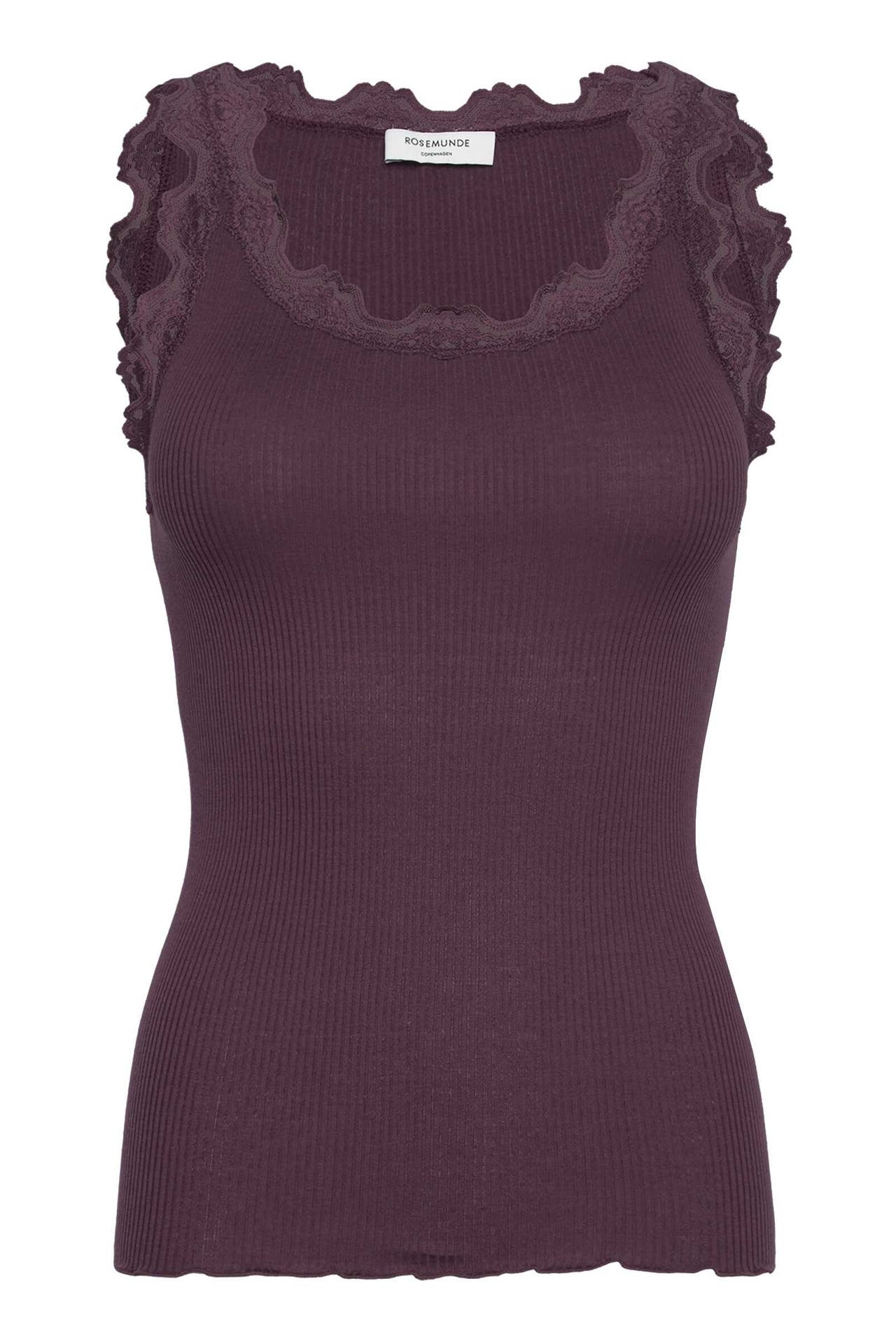 ROSEMUNDE Seidenmix-Top aubergine, Bild 1