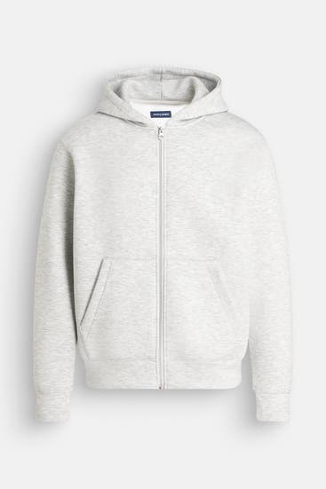 JACK & JONES - Sweatjacke hellgrau