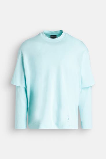 EMPORIO ARMANI - Longsleeve aqua