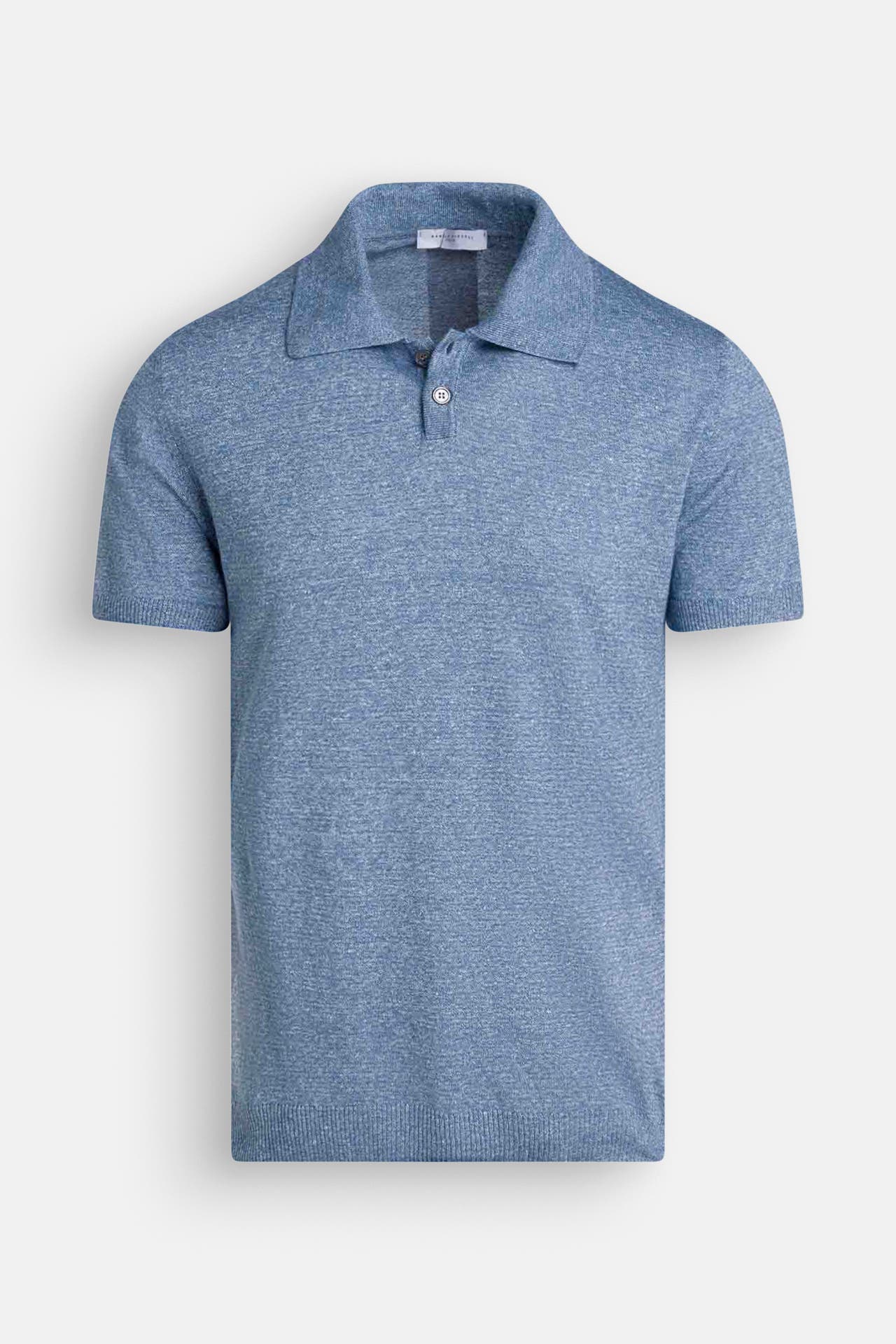 DANIELE FIESOLI Leinenmix-Polo blau, Bild 1