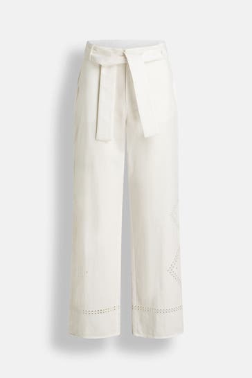 BA&SH Stoffhose 'Marlon' weiß