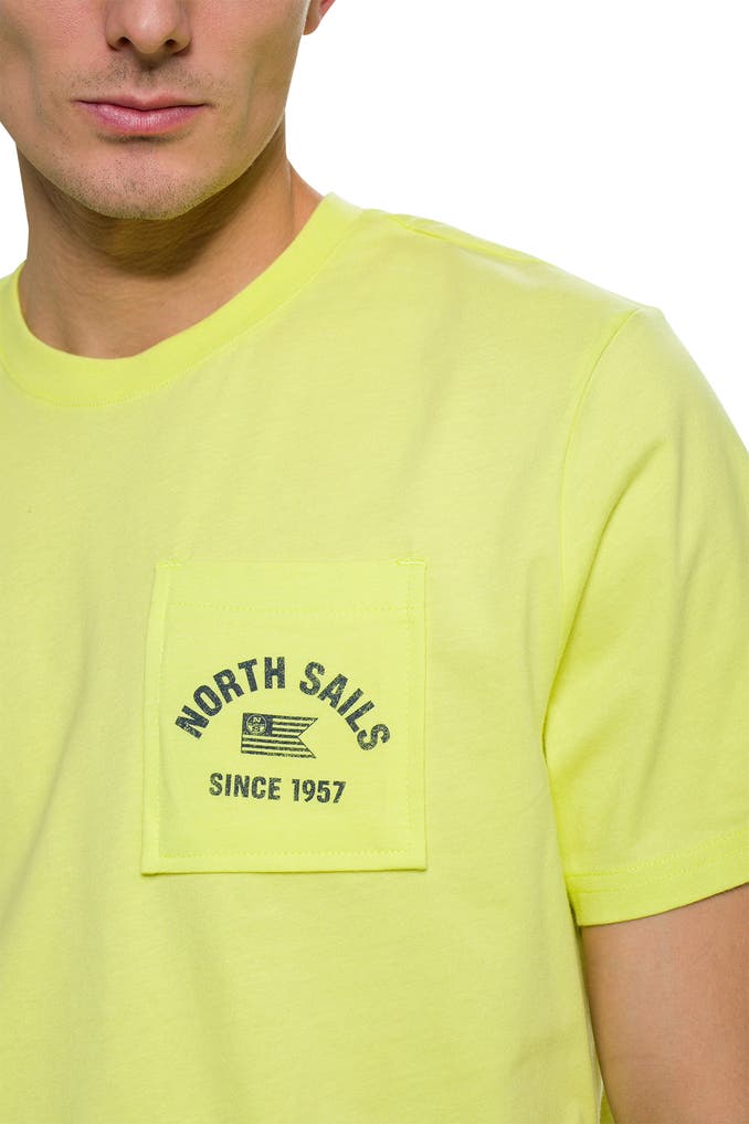 North Sails T-Shirt Uomo Manica Corta 9024020 | Scollo Tondo, Stampa Frontale, Cotone Traspirante