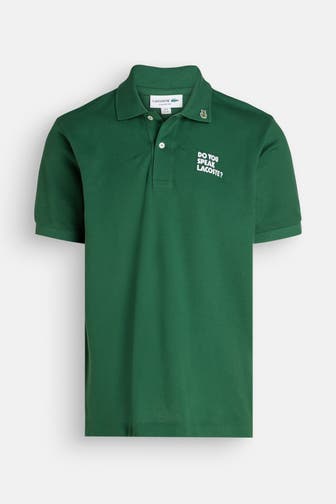 LACOSTE Polo-Shirt dunkelgrün