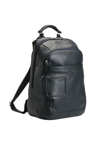 PIQUADRO Lederrucksack nachtblau
