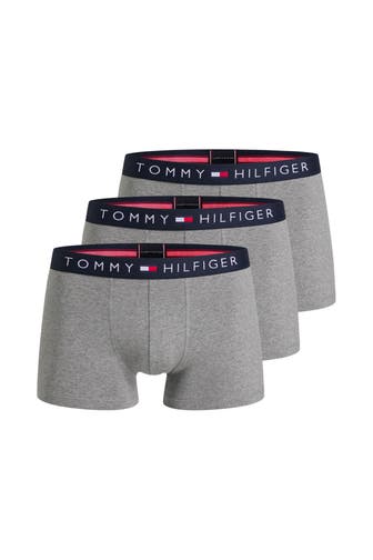 TOMMY HILFIGER 3er-Pack Boxer Trunks grau
