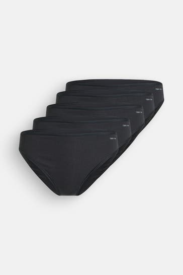 ORGANIC BASICS 5er-Pack Slips schwarz