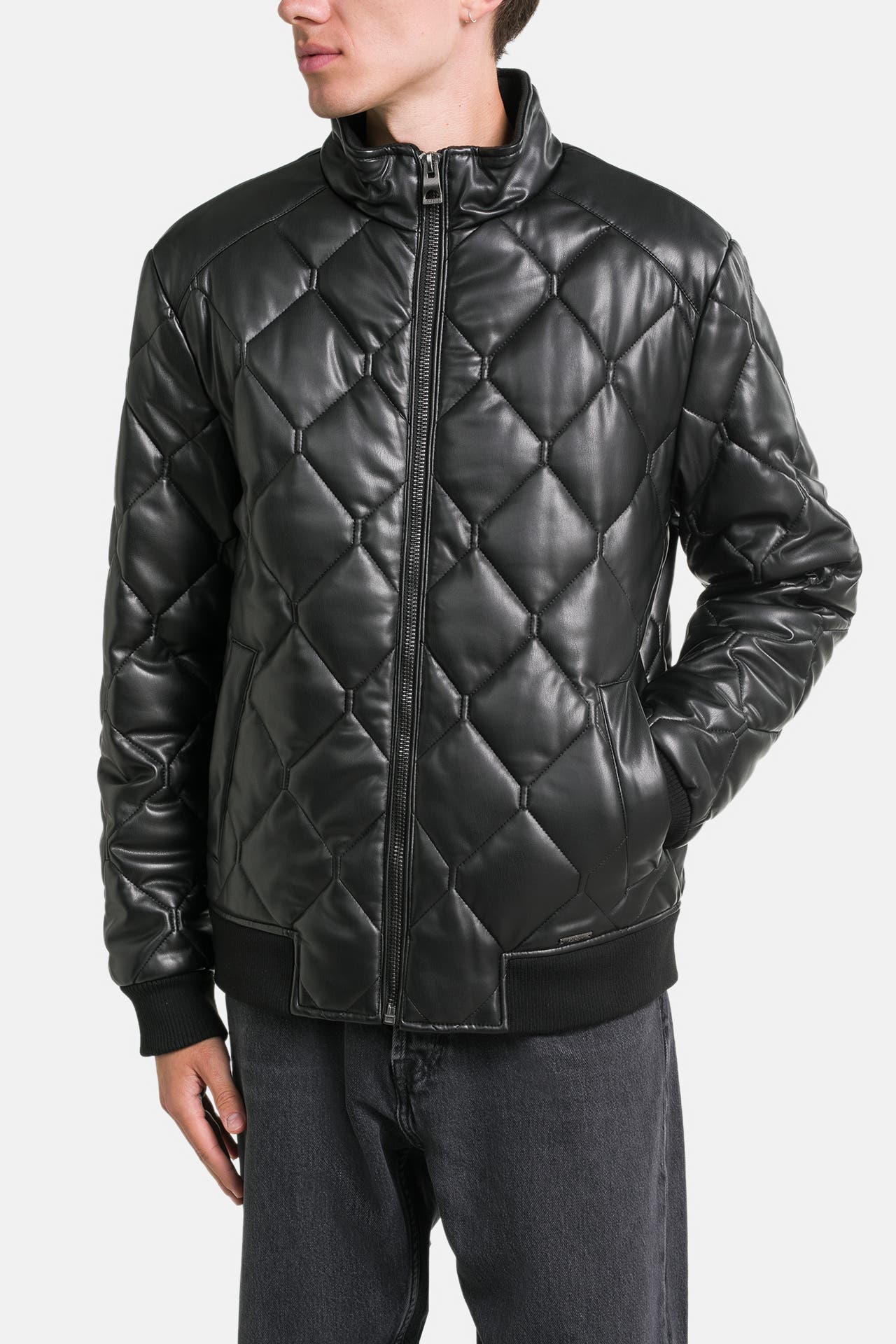 GUESS Kunstlederjacke schwarz, Bild 1