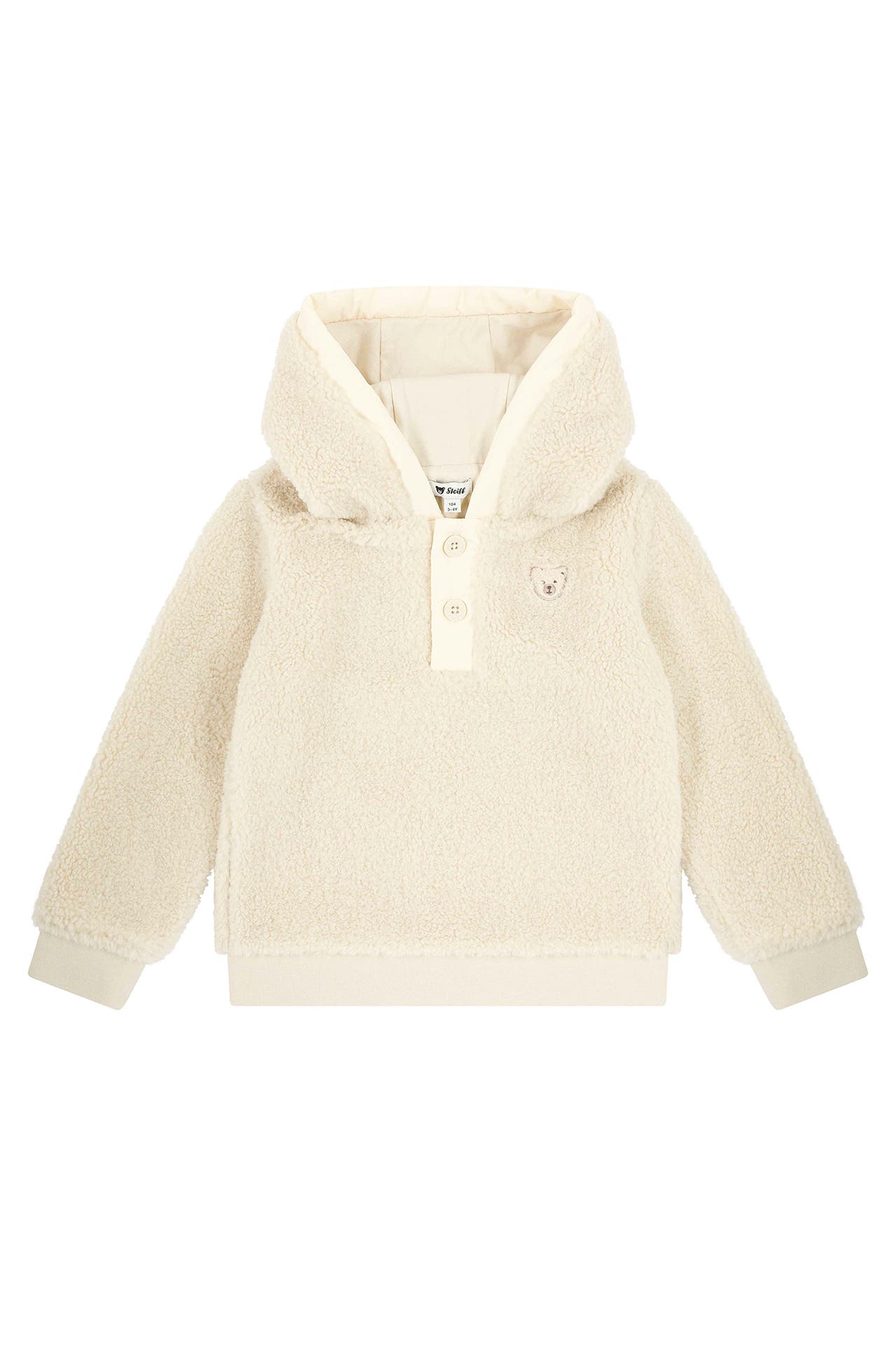 STEIFF Teddyfleece-Hoodie beige, Bild 1
