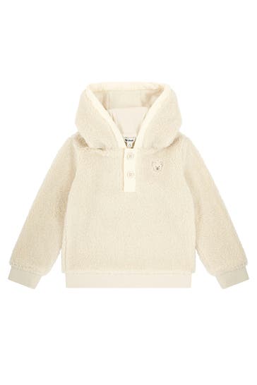 STEIFF Teddyfleece-Hoodie beige